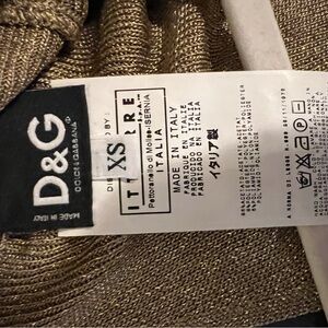 Dolce & Gabbana Gold Knit Top